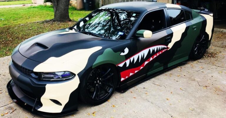 Vinyl Wrap For Dodge Charger Hellcat