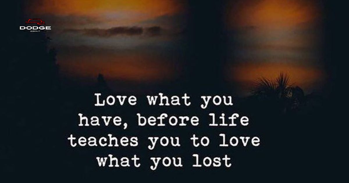 Love what you have, before life teaches you to lov – Tymoff